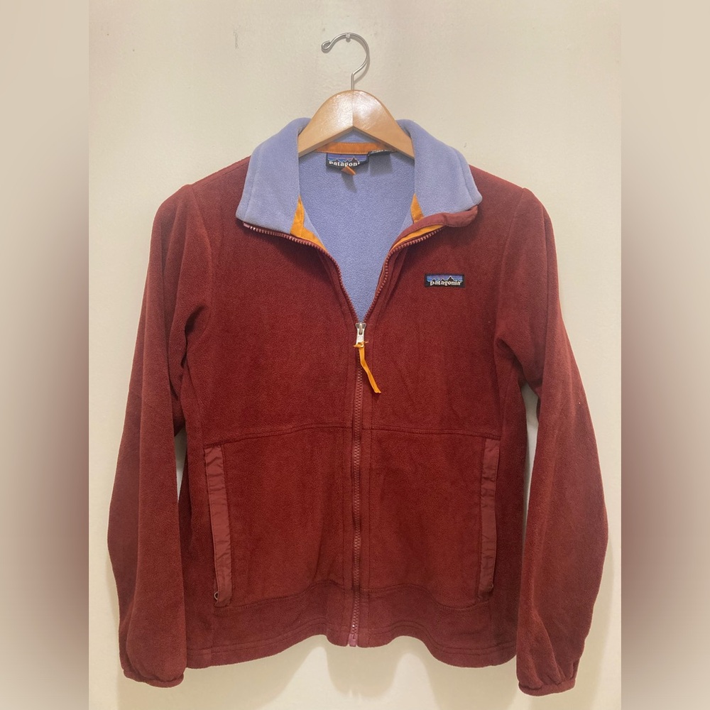 Patagonia Full Zip Fleece Women’s S Vintage Maroon